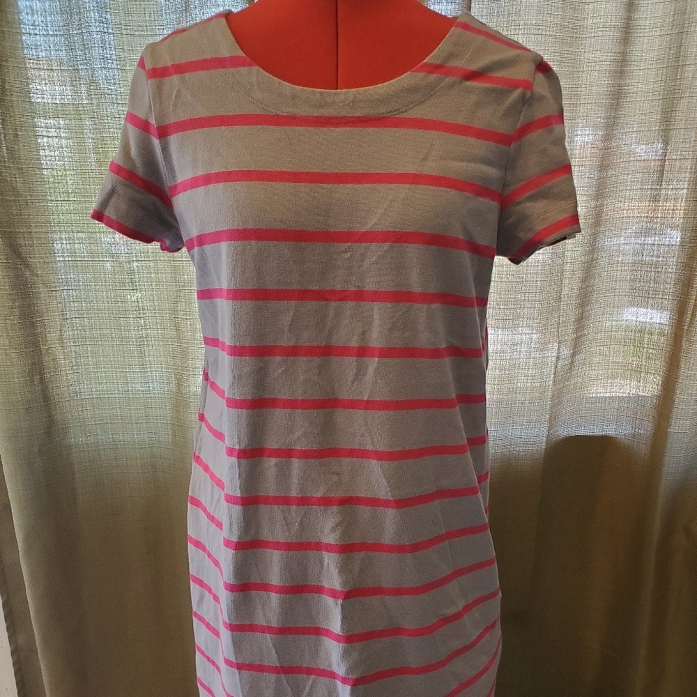 Fall dress stripped dress